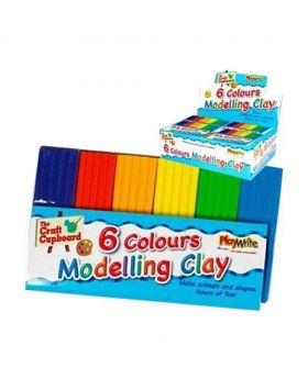 6 Colors Modelling Clay 40gm - Multi-color