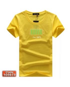 Half Sleeve Cotton T-shirt-105973
