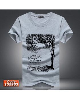 Half Sleeve Cotton T-shirt-105983