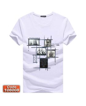 Half Sleeve Cotton T-shirt-106008