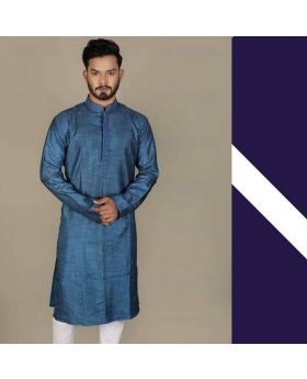 Indian Fabrics Semi Long Panjabi-106279