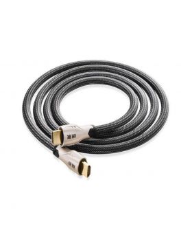 HDMI cable metal connector with nylon braid 2M