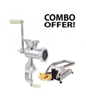 Potato Chopper and Meat Grinder - Silver