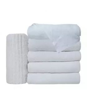 6 Pcs Hand Towel-White