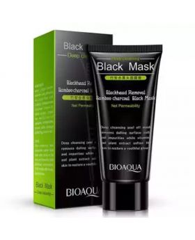 BIOAQUA Bamboo Charcoal Purifying Peel-off Black Mask Blackhead Remover Acne Treatments Face Care Sunction Deep Cleansing - 60gm