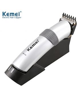 KM-699 Electric Hair Clipper - Silver and Black