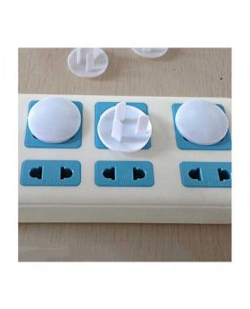 3 Plugs for Kids/Baby Socket Safety Covers - White