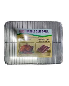 Stainless Steel BBQ Grill Net - Silver