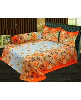 Cotton Double Size Bed Sheet – 3 pcs