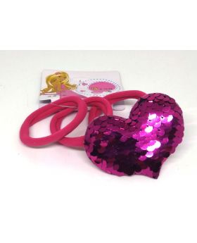 Love Designe Rubber Band for Baby - Deep Pink