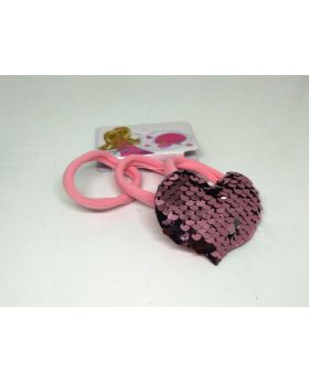 Love Designe Rubber Band for Baby - Rose Pink