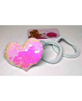 Love Designe Rubber Band for Baby - White