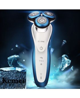 kemei KM-7000C 3 in 1 nose trimmer for nose & ear men's ear nose hair cutter rechargeable women face care beard washable electric shaver