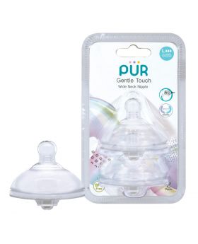 PUR Gentle Touch Wide Neck Nipple Size L-2pk (9823)