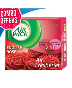 Airwick English Rose Air Freshener Gel 50 gm (5 Combo Pack)