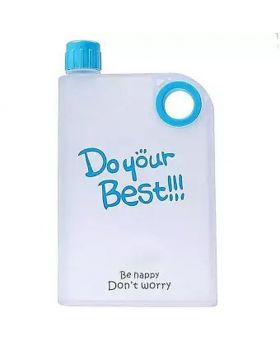 Notebook Water Bottle - 380ml - Transparent