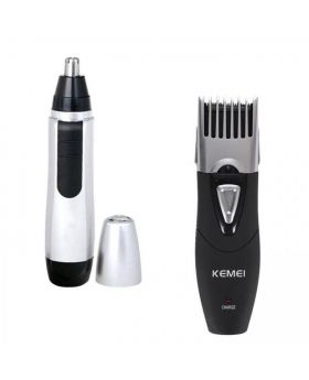 KM-3060 Rechargeable Electric Hair Clipper/Trimmer - Black