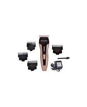 Waterproof Professional Trimmer With Clipper KM-5015 - Gold and Black