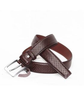 City Leather Crocodile Design nice Belt- Chocolate Color
