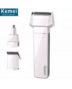 Kemei KM-3004A 3 in 1 Rechargeable Electric Shaver Reciprocating Shaver Nose Hair Trimmer Hair Clipper Combination For Men Care