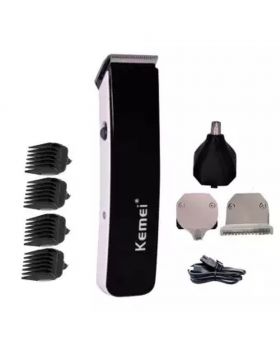 KM-3580 4 in 1 Electric Hair Clipper - Black