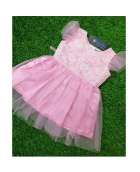 GIRLS NEW  PINK  COLUR PARTY FROK