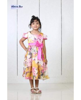 GIRLS NEW  PINK COLUR PARTY DRESS 