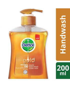 Dettol Handwash 200 ml Pump Gold
