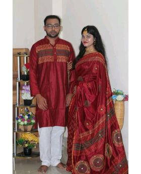 Couple Dress - Punjabi and Saree_DVT-229
