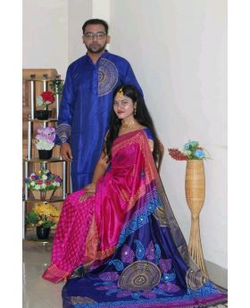 Couple Dress - Punjabi and Saree_DVT-224
