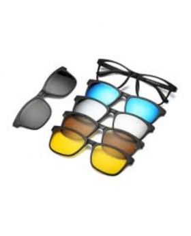 6 in 1 Magnetic Clip Polarized UV Protection Sunglasses