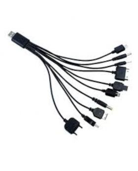 10 in 1 Universal USB Charger Cable - Black
