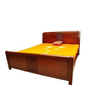 BD-16 - Oak Wood Bed - Brown