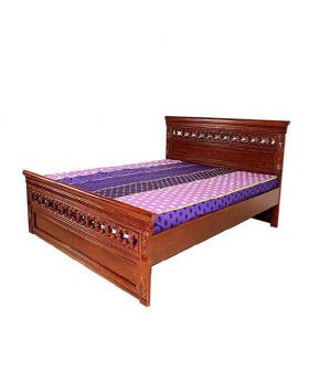 Canadian Oak wood Veneer  Bed - Lacquer Polish