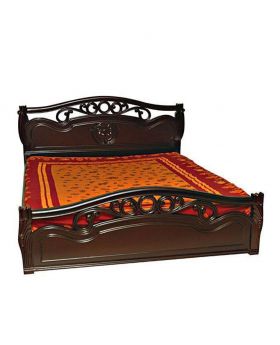 Malaysian Designed MDF Wood Bed - Lacquer Polish