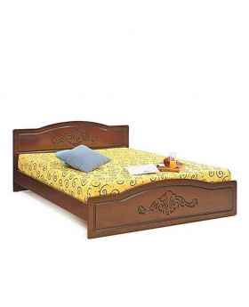Canadian Oak Veneer Wood color Bed - Lacquer Polish
