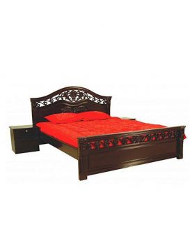  Designed Malaysian MDF Wood Bed - Lacquer Polish