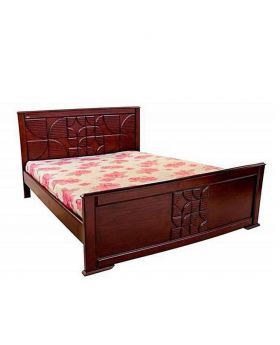 Canadian Oak Oak Veneer Wood Bed - Lacquer Polish