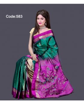 Soft Silk Saree for Women (Multi-Colour)