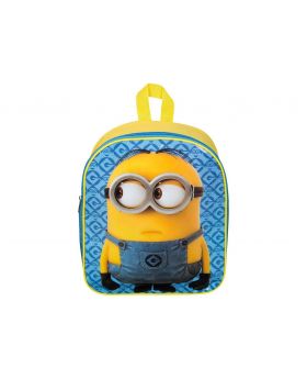 Minions Backpack with 3D print - 32.5x 26 x 10 cm