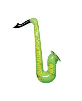 Plastic Toy Inflatable Saxophone - Green