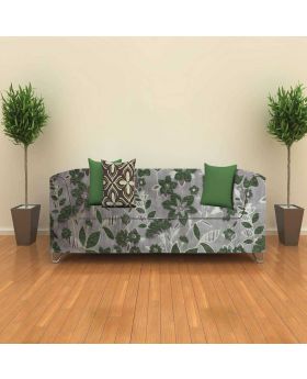 High quality Gray & Green Color Boutique Turkish Sofa Fabric-1 Yards