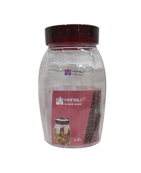 HONGLI Glass jar square size 1.2L