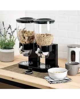 Indispensable Dry Food Cereal Dispenser Dual Control