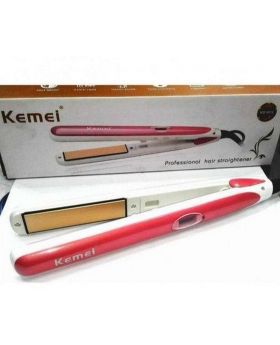 Kemei KM-2168 Professional Infrared Ceramic Hair Straightener 220 Degree Fast Heat Non-slip hair straightener for Home Travel