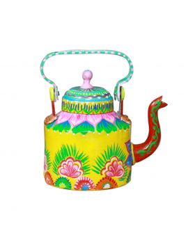 Hand Painted Metal Kettle Design No 2