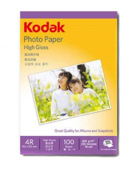 Kodak 4R High Gloss Photo Paper
