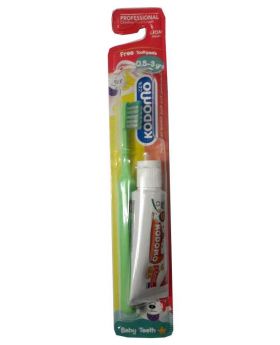 Kodomo Children (0.5 - 3 yrs) Toothbrush & Orange Paste