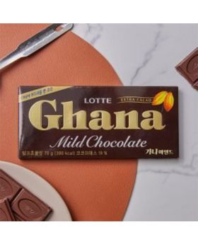 [LOTTE] GHANA MILK CHOCOBAR 70G
