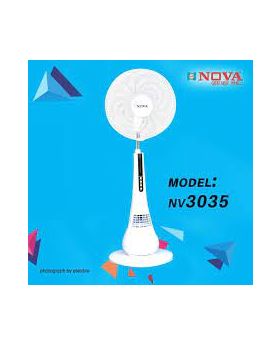 NV-3061 (18") Remote AC/DC/ Charger Fan With LED 12 INCH